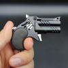 1Pcs Mini Keychain Metal Rubber Band Gun Game Toy Gun Launcher Children's Simulation Pistol Toys Gifts Pendent