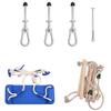 VidaXL Swing Seat with Rope Ladder Blue 37x15 Cm PE 91777