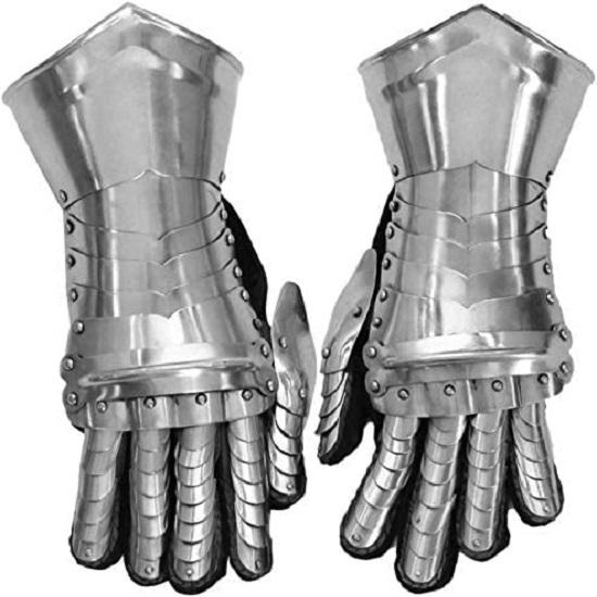 Medieval Knight Gauntlets Armor Steel Gloves