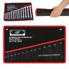 14-Pocket Roll Tool Storage Bag Portable Wrench Organizer Pouch Bag Foldable Spanner Toolkit for Hardware Hand Tools Storage
