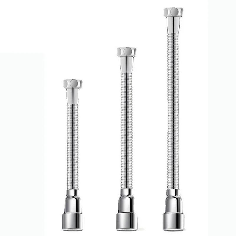 20-50CM Universal Faucet Extender Stainless Steel Extension Hose 360° Rotation Kitchen Sink Anti-Splash Nozzle Aerator