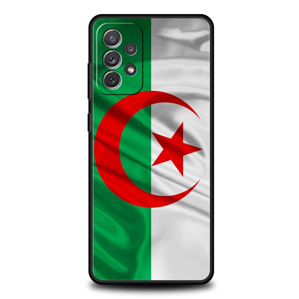 Algeria Flag Phone Case for Samsung Galaxy A15 A14 A25 A54 A34 A51 A71 A72 A73 A32 A52 A52S A11 A21S A31 A41 5G Soft Shell Capas