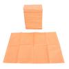 125 Pcs Disposable Nail Table Mat Soft Table Towel Waterproof Foldable Nail Tip Art Pad for Salon Orange