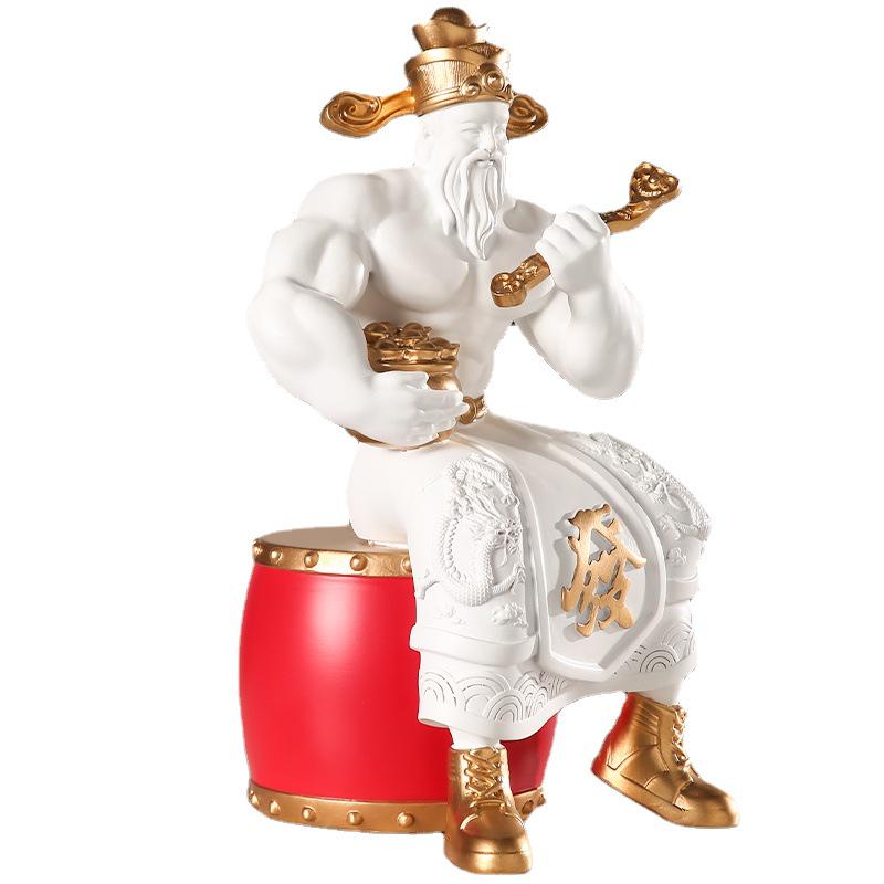 Muscle God Wealth Decor: Unique Home & Office Gift for Prosperity - Perfect for New Businesses & Housewarming Celebrations