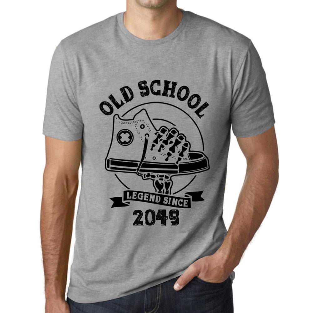 Vintage T-skjorte for menn Grafisk T-skjorte Old School All Star Siden 2049 Grey Marl