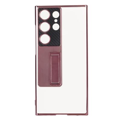 Galvanische Telefoonhoes Sterke Schokbestendigheid met Standaard Transparante Telefoon Beschermhoes voor S23 Ultra