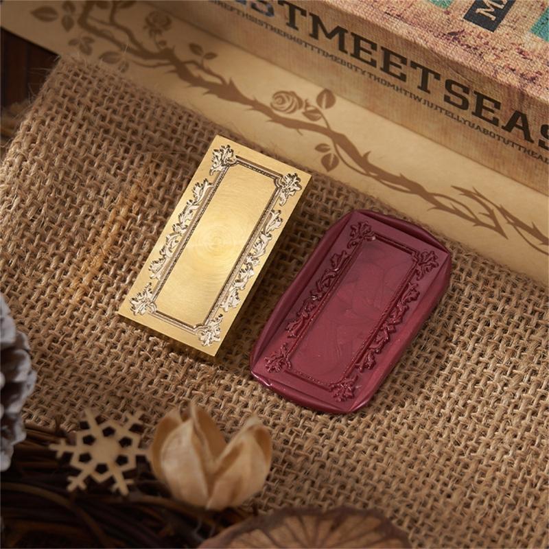 Brass Wax Seal Stamp Photo Frame Series Sealing Wax Stamp for Envelope Wedding
