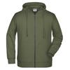 James and Nicholson Mens Full Zip Hoodie