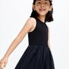 Little MO&Co. Girls' Summer Sleeveless Knit A-Line Dress