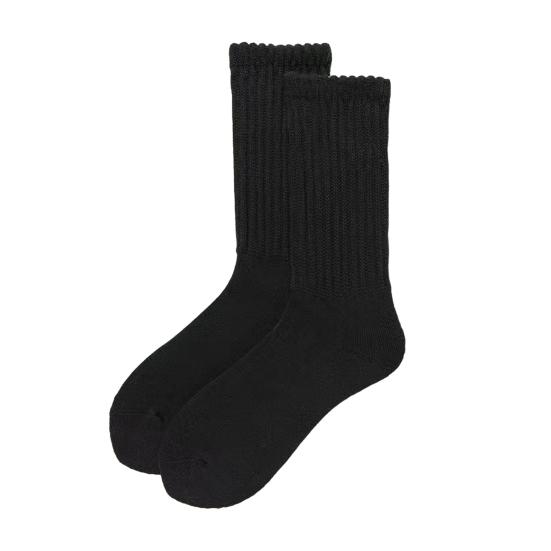 1 Pair Women Crew Socks Solid Color Ribbed Calf Scrunch Boot Socks Elastic Warm Socks Versatile Footwear Accessory