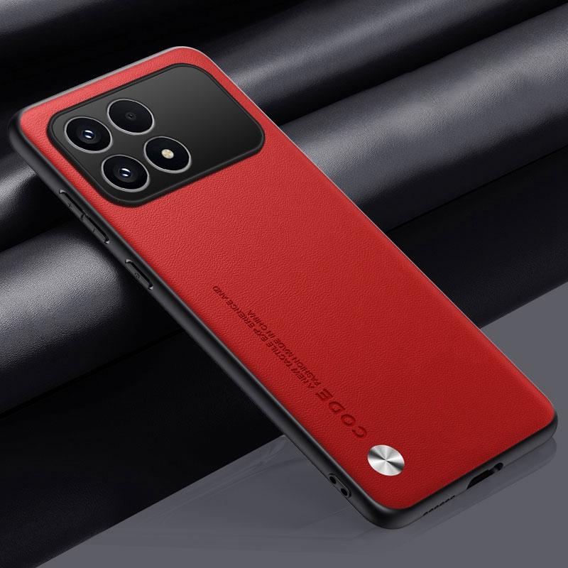 Luxury PU Leather Case For Xiaomi Poco F8 Pro Back Cover Matte Silicone Full Protection Phone Case For Redmi K90 5G PocoF8 Pro