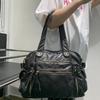 Damen Weiches Leder Schultertasche Trendige Retro Pendler Handtasche