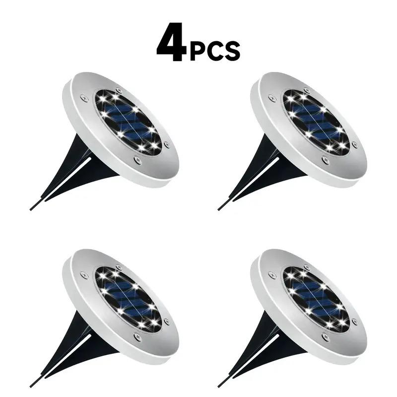 

LED Ground Spot Solar Lights, Outdoor Landscape Lights, Solar Disk Lights, Garden In-Ground Pathway Lights Landscape Lawn Lighti