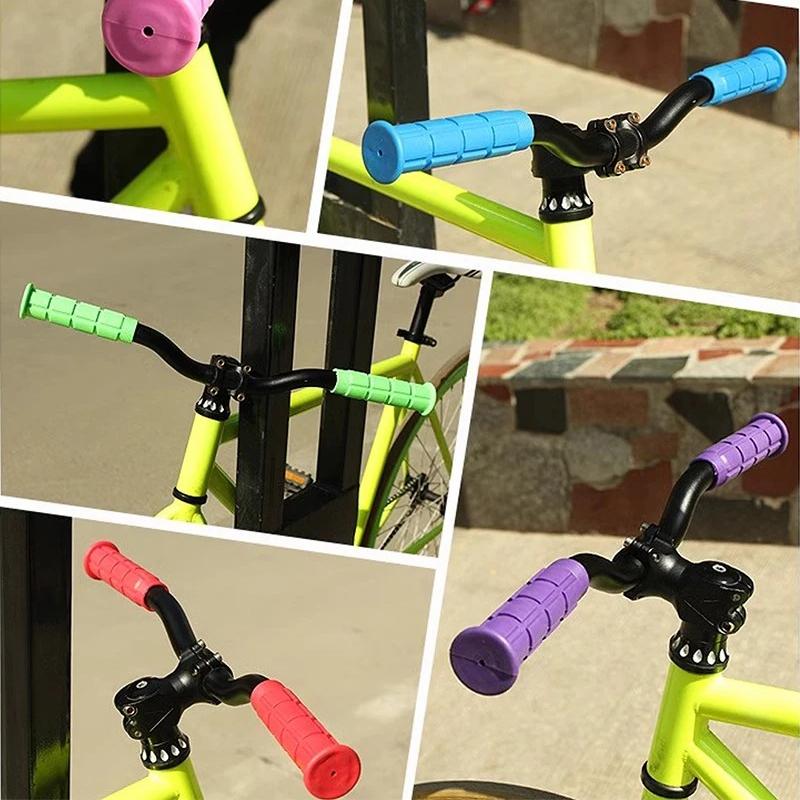 2PCS Bicycle Grips Rubber Bike Handlebar Grip MTB Mountain Bike Grip Accessories Anti-slip Bike Scooter Grip Cover Cycling Parts