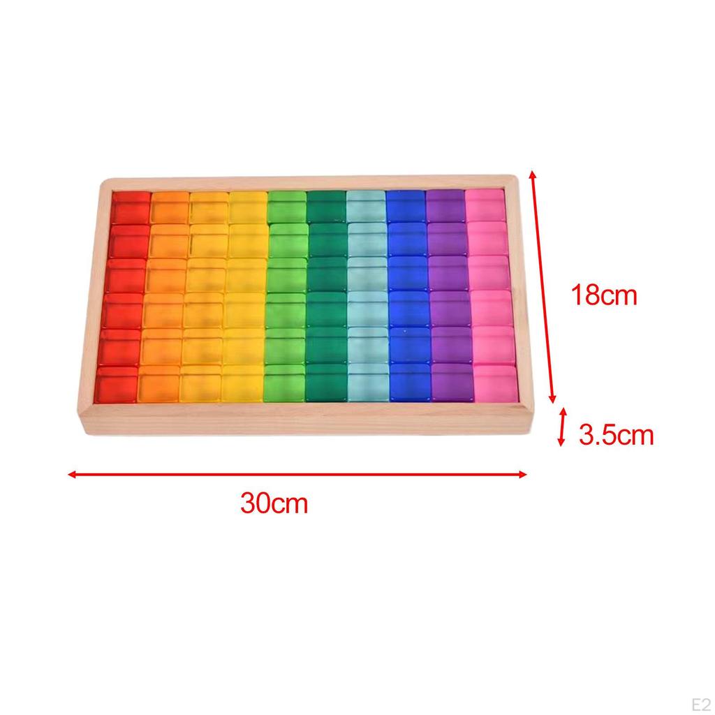 Cube Blocks Set Building Problem Solving Hand Eye Coordination Smooth Resin Cubes Stacking