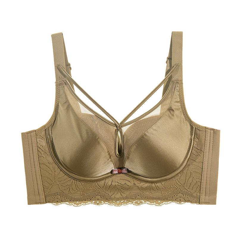 

Собрать Нижнее белье Женское Регулируемое нижнее белье Сбор груди Сексуальный бюстгальтер 40/90B дубильная кора