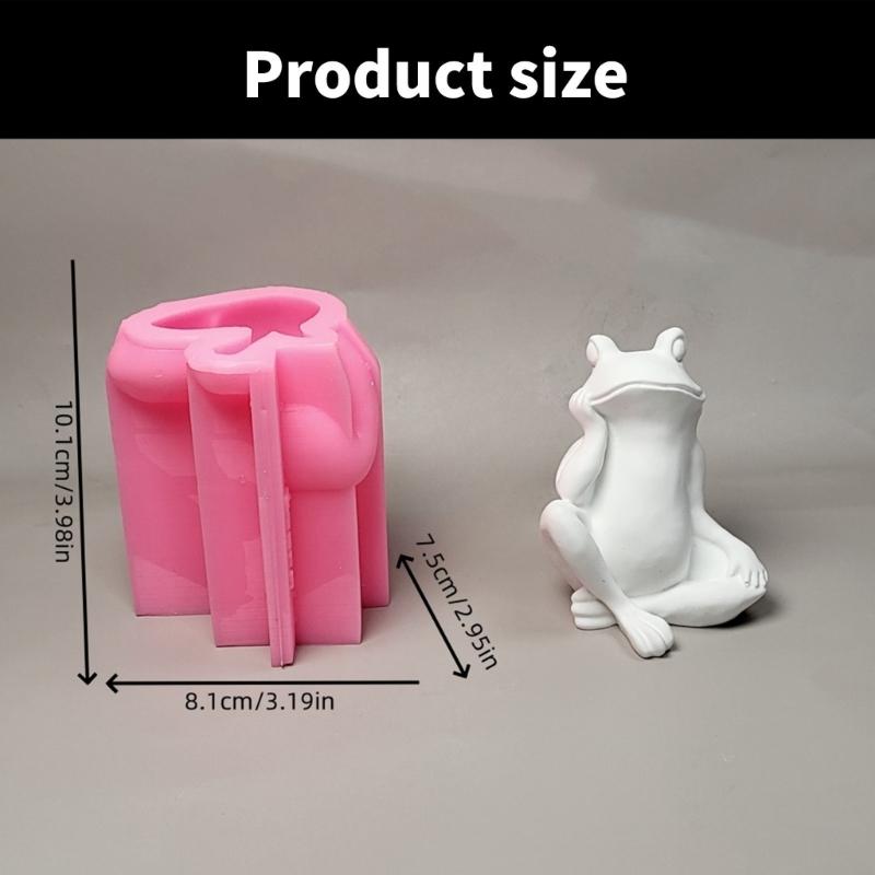 3D Animal Statue Silicone Candle Molds Epoxy Resin Silicone Molds for Candle Soap Fondant Chocolate Candy Baking