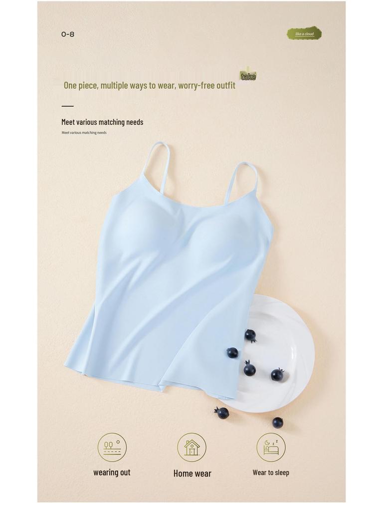 Spring Summer Seamless Strapless Slimming Vest Bra for Women