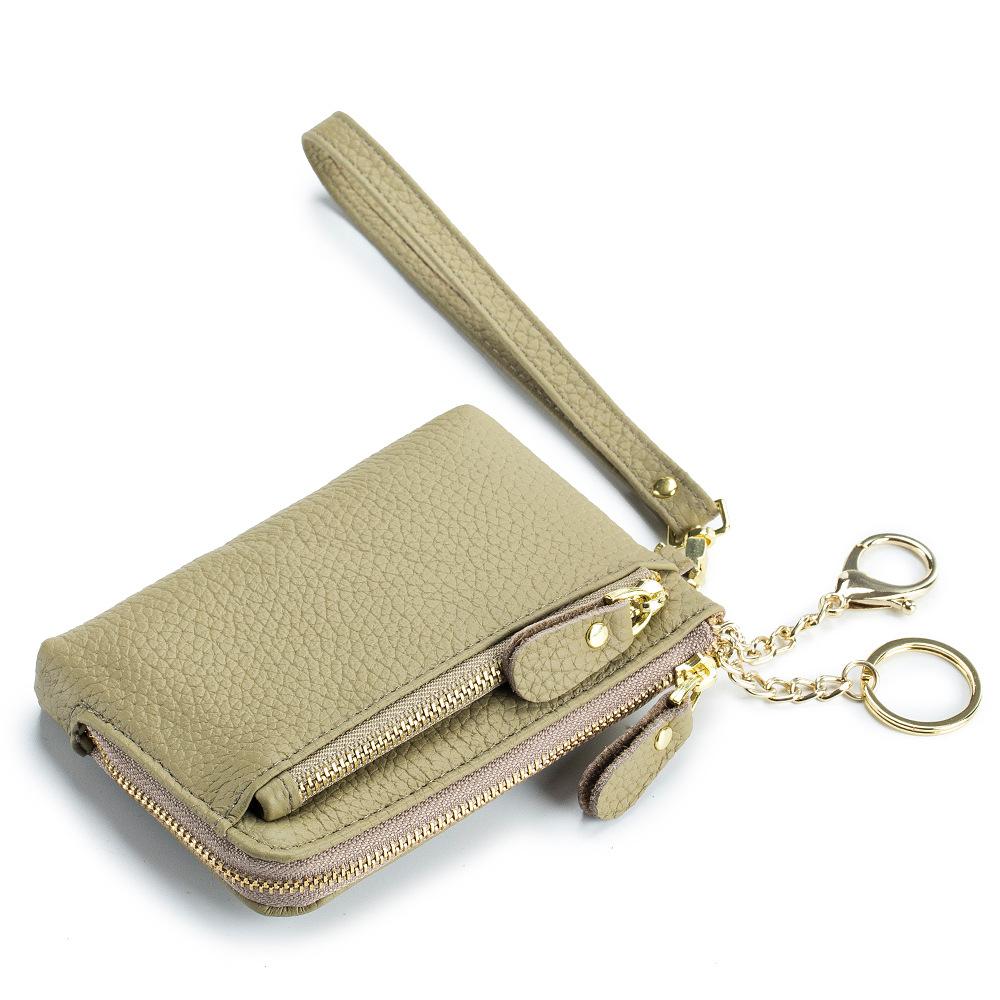 Women Wallet Genuine Leather Purse Zipper Coin Purses Luxury Ladies Hand Bags Money Bag for Coin Leather