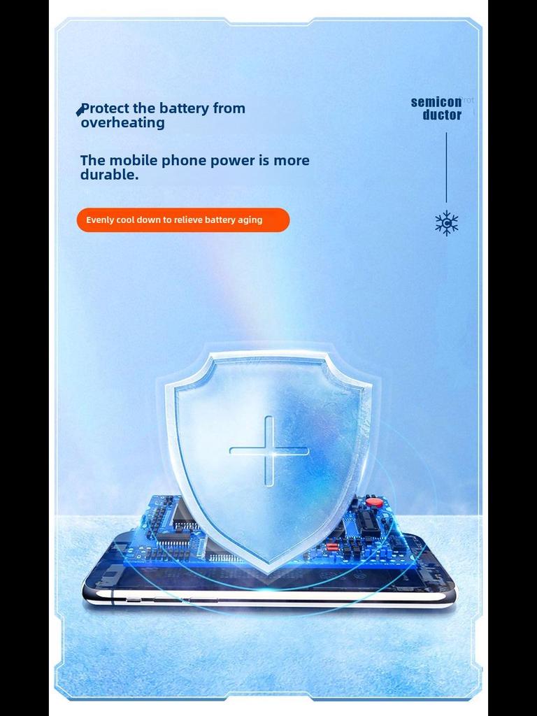 Smartphone-Kühler mit zwei Lüftern, bunten Lichtern und Digitalanzeige