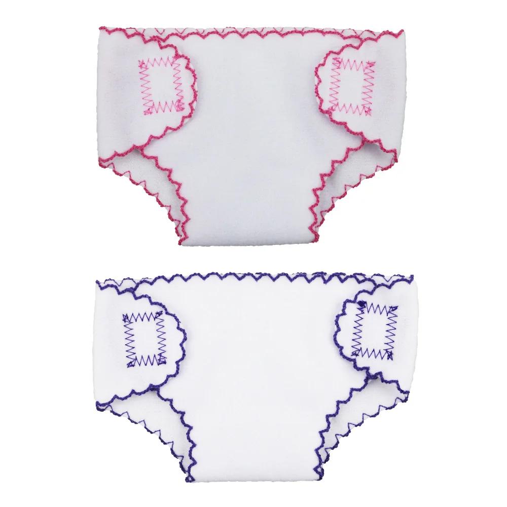Baby Diapers Doll Underwear For 14-18 Inch Baby Dolls Underwear Reusable Adjustable Diapers For Infant Reborn Dolls Baby Girls