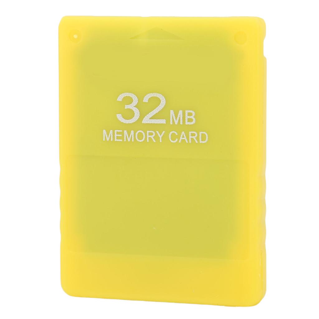 32MB Game Memory Card High Speed FMCB 1.966 Memory Card Data Storage Memory Card for PS2Yellow