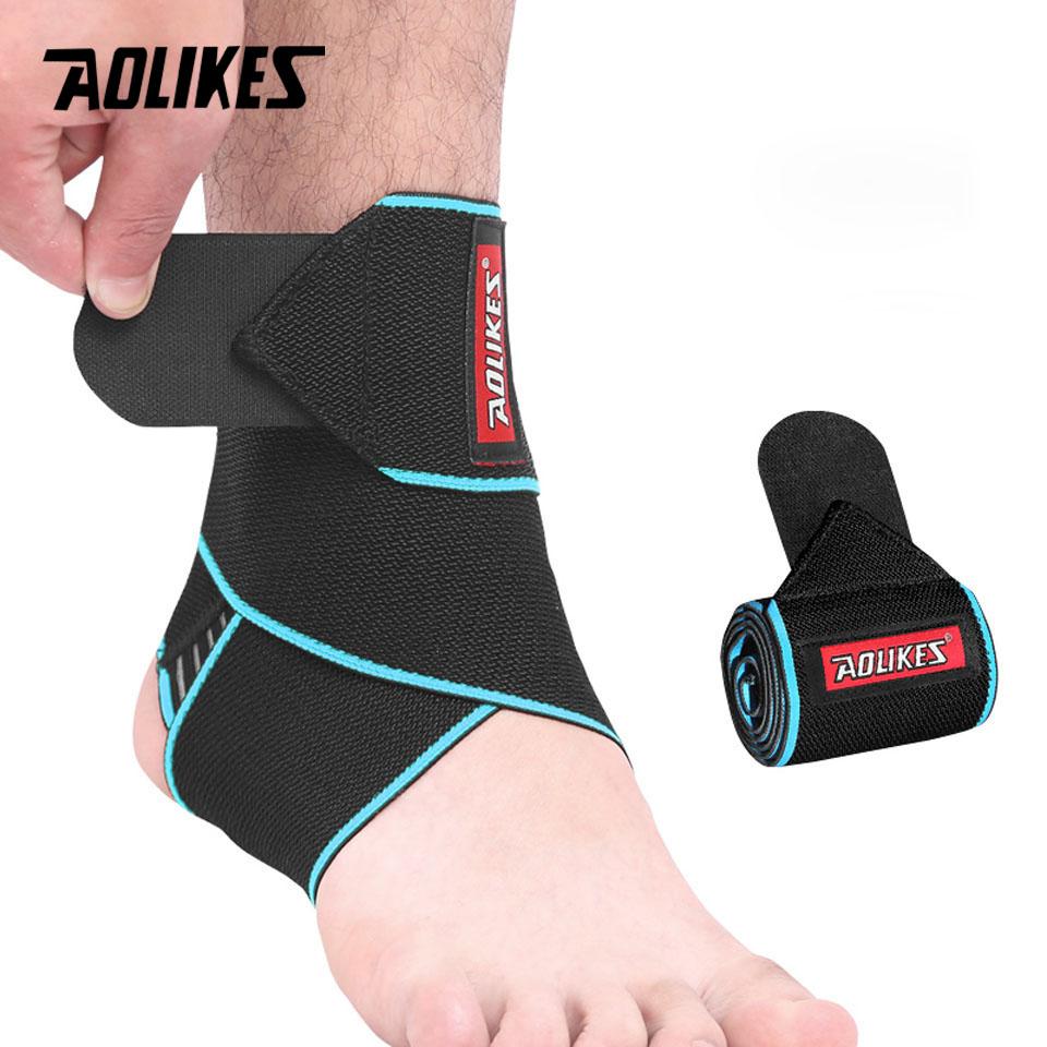 Aolikes 1Pcs Ankle Support,Adjustable Ankle Brace Breathable Nylon Material Super Elastic And Comfortable,Suitable For Sports