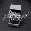 Pearls Rhinestone Leaves Wedding Hairstyles Jewelry Bridal Tiaras Hairbands  Girls