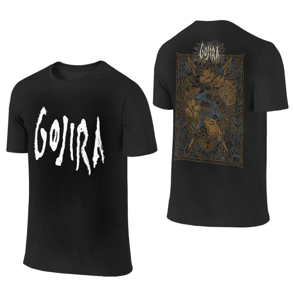 Men Women Gojiras Band Heavy Metal T Shirts Rock Music Cotton Clothing Funny Short Sleeve Round Collar Tees 2sided 3XL TShirts