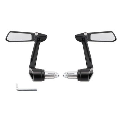 Lenkerendhebelschutz mit Klappspiegeln Set Motorrad Universal
