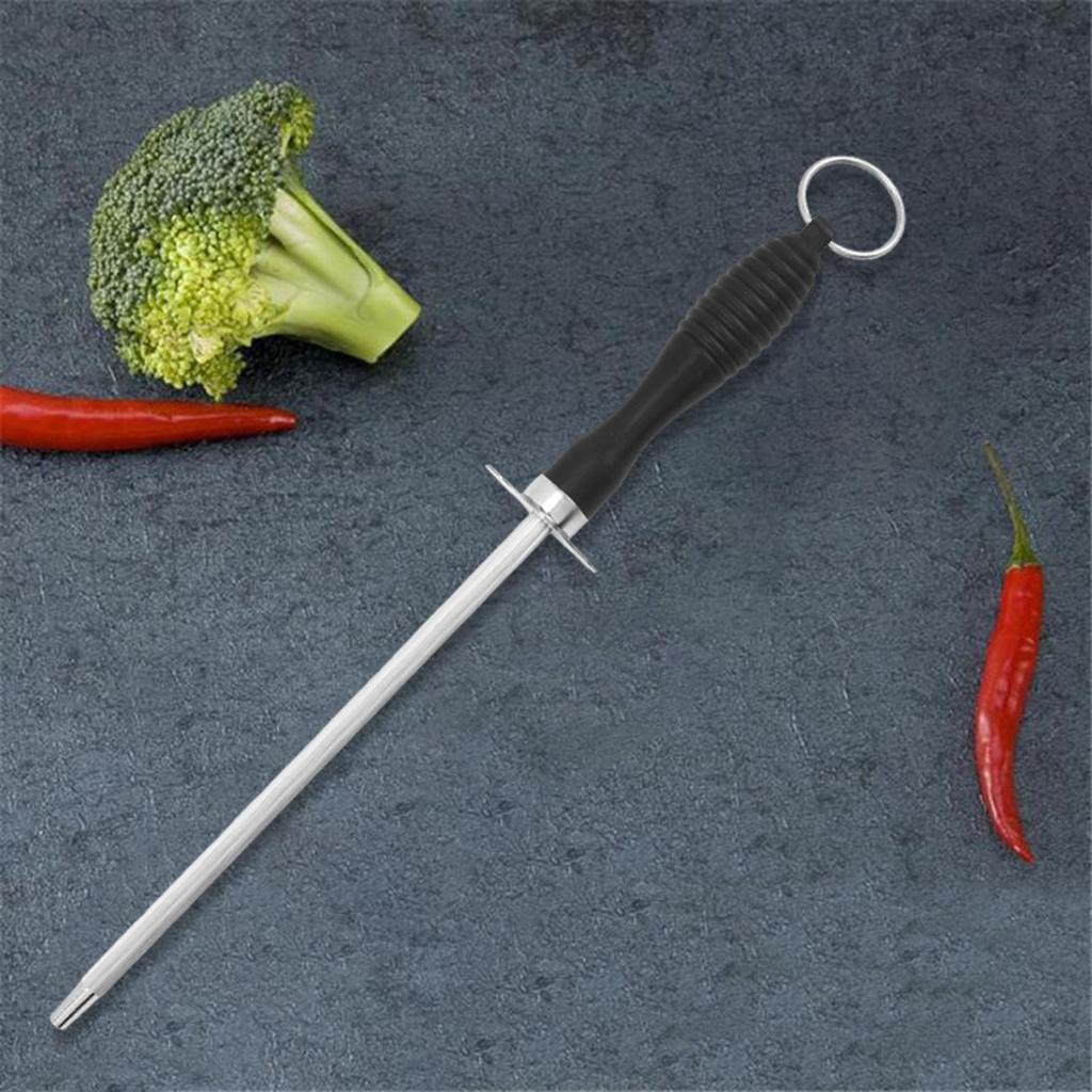 High Hardness Ceramic Steel Sharpening Stick Angle Knife Sharpener Rod for Culinary Tools In Domestic Kitchen