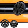 For VOLKSWAGEN VW 1Pc 3D ABS Car Front Logo Grille Badge Trunk Badge For Volkswagen Polo 2011-2013 6R0853600A 35D853630 Auto Rep