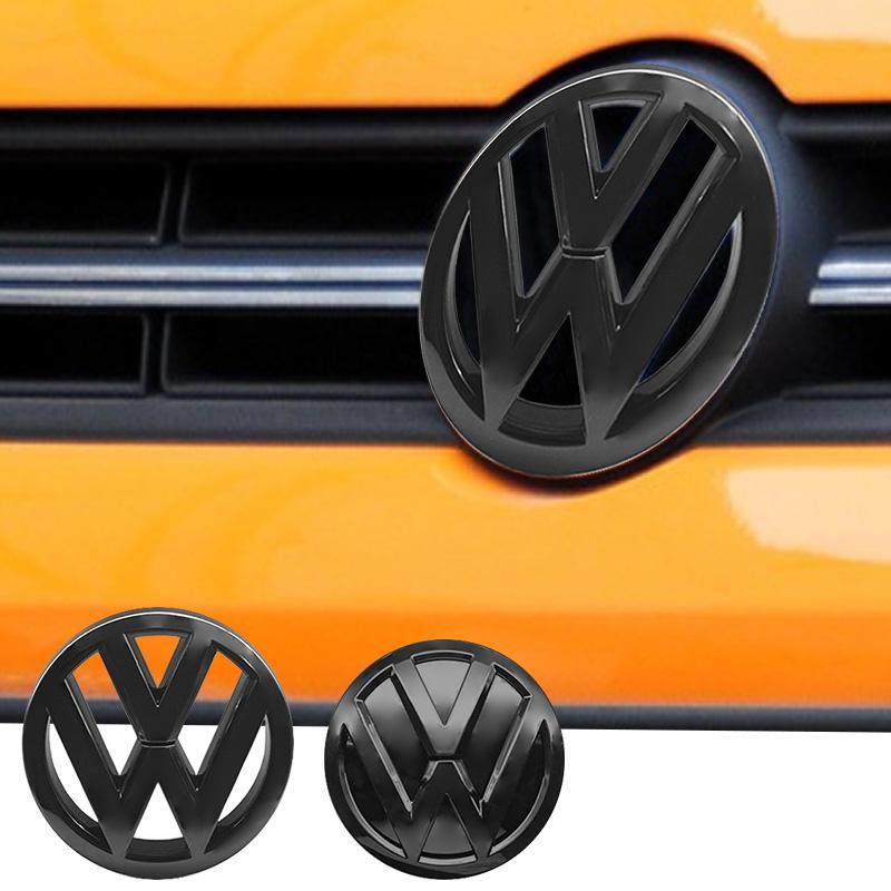 For VOLKSWAGEN VW 1Pc 3D ABS Car Front Logo Grille Badge Trunk Badge For Volkswagen Polo 2011-2013 6R0853600A 35D853630 Auto Rep