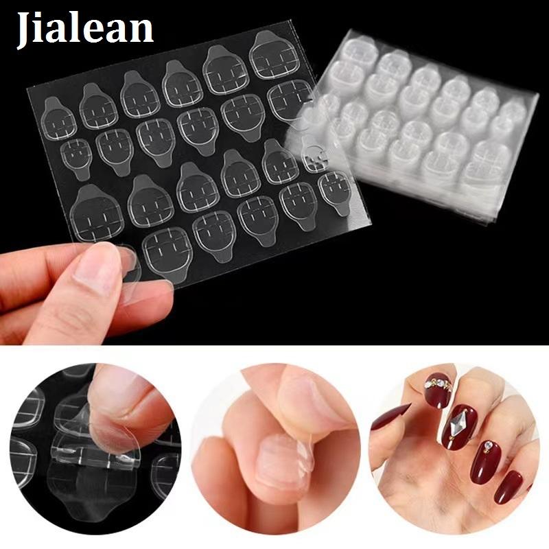 

2 Sheet Double Sided Adhesive Glue Tapes Nail Art Tabs Clear Manicure Nail Tools