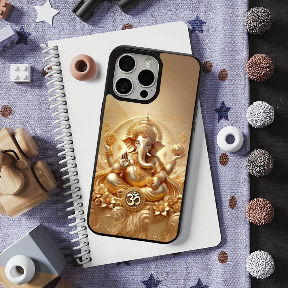 Ganesh Elephant God India Case For iPhone Mini,13,Max,17,14,Plus,12,11,15,Pro,16,For Magsafe,Magnetic Wireless Charging