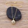 Nidin Fashion Charm Our Lady of Guadalupe Pendant Copper Zircon Virgin Mary Ball Choker For Women Best Wedding Party Jewelry