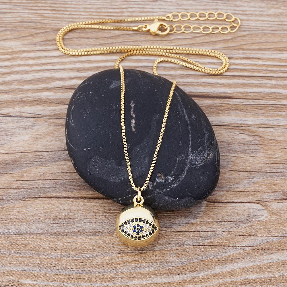 Nidin Fashion Charm Our Lady of Guadalupe Pendant Copper Zircon Virgin Mary Ball Choker For Women Best Wedding Party Jewelry