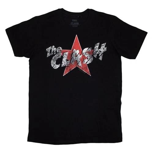 The Clash Unisex T-Shirt: Star Logo Large / Black 3XL