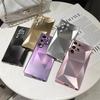 3D Diamond Pattern Matte Plating Cover For Samsung Galaxy S24 S23 Ultra S22 Plus A53 A54 A55 A34 A23 Hard Shockroof Case