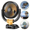 5V/12V/24V Circolatore d'aria Ventilatore 360 di rotazione Cruscotto dell'auto Piccolo ventilatore A basso rumore Portatile Automobile Dispositivo di raffreddamento dell'aria per Auto SUV Estate