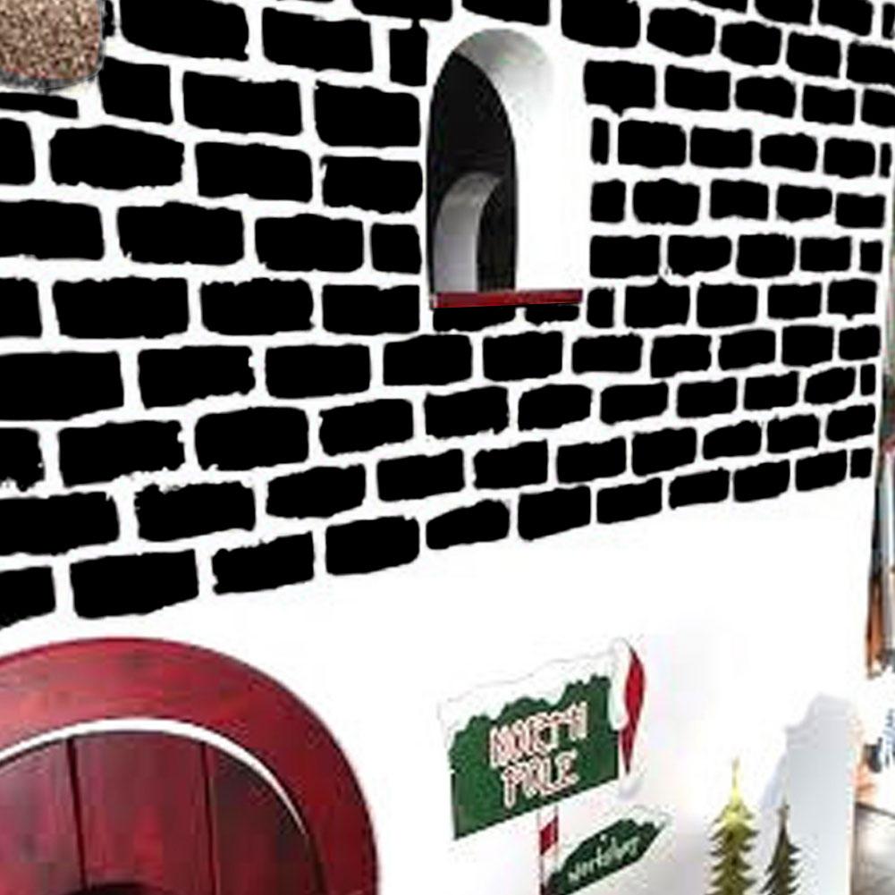 4Pcs Innovative Brick Pattern PVC Wall Sticker Home Decoration for Bedroom Living Room Use