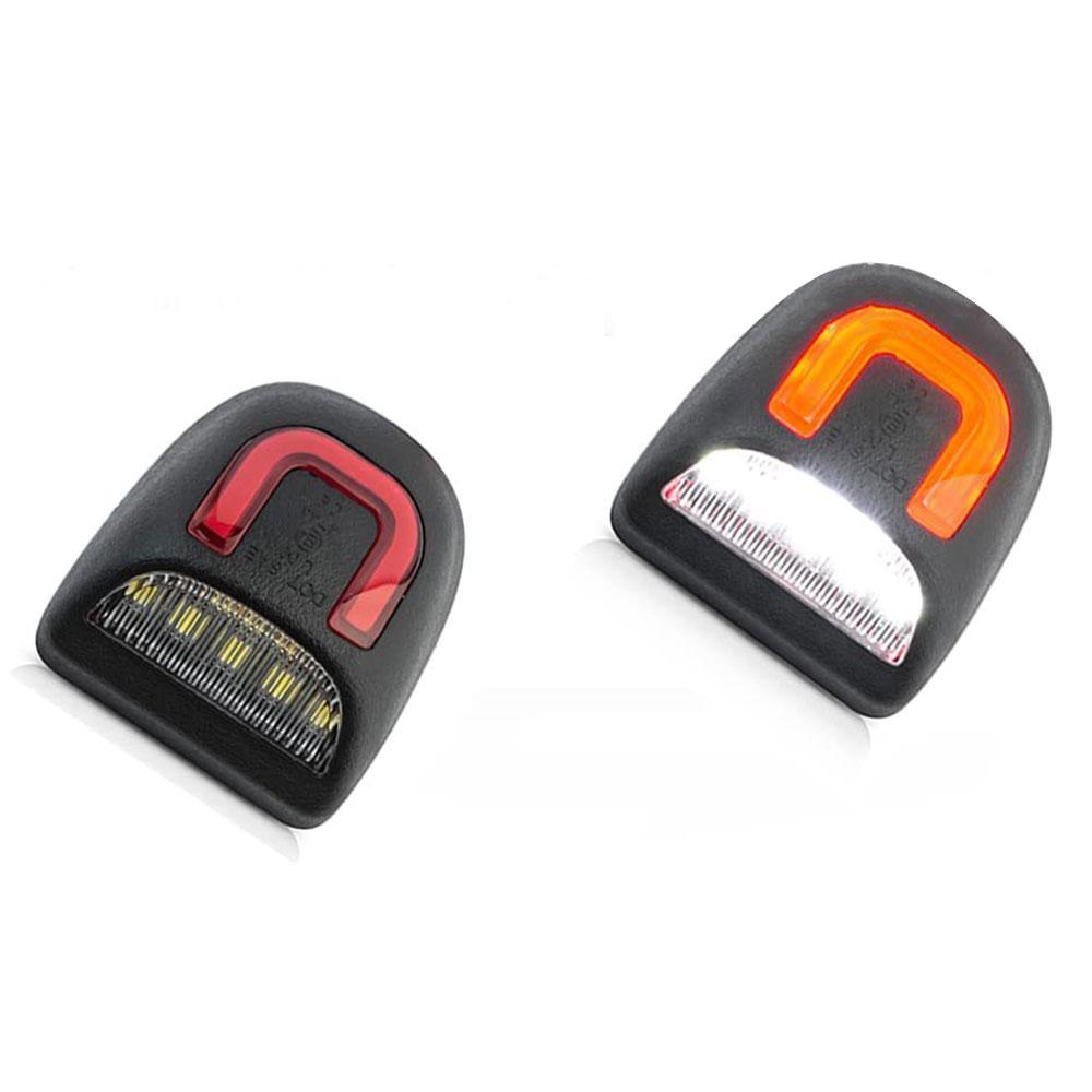 2X Car Number License Plate Light Lamp Bulbs Red White Canbus LED For Chevrolet Chevy Silverado GMC Sierra 1500 2500