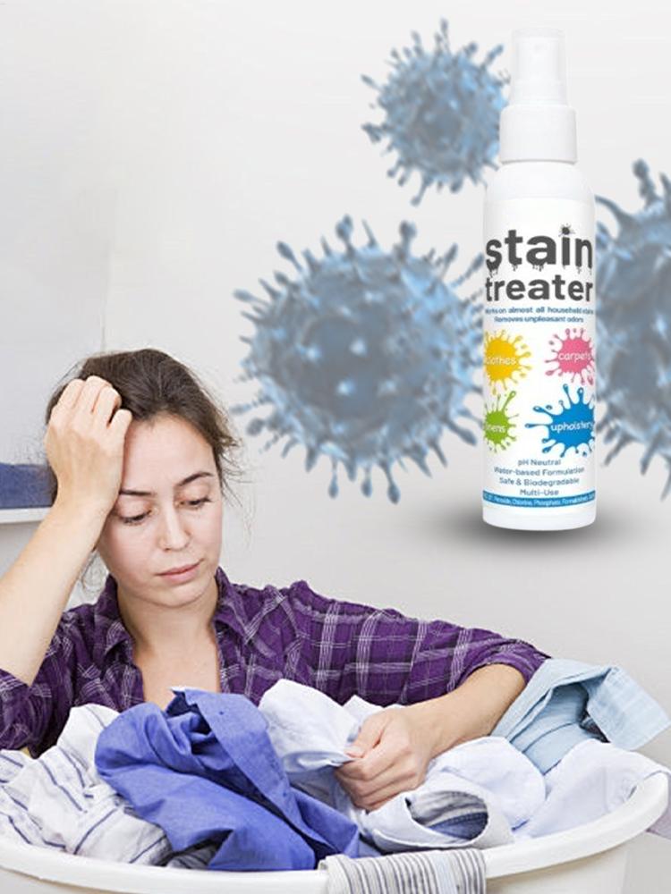120ml Spray Stain Remover Fabric Laundry Effective Stain Treater Spray Spot Remover Laundry Spray For Food Pet Candle Stains