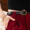 Belt Women's Retro Pin Buckle Belt Decoration with Skirt Black Simple Belt Jeans Belt