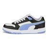 RBD Game Low Women Black Blue White Leather Casual Low Top Sneakers 386373-10