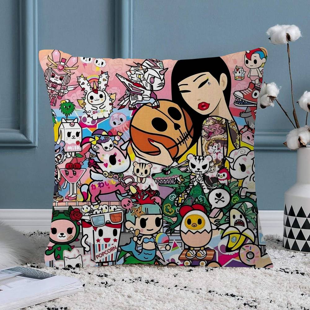 Cartoon Art Kawaii townTokidokiinside Pillow Anime Pillow Sofa Bed Head Pillow Cover Cushion Cover Fashion