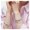 Pandora Cute Pet Angel, Light Luxury Niche Girl, Exquisite and Sweet, 925 Silver Synthetic Cubic Zirconia Bracelet, Women's Style ZT2403