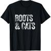 Boots And Cats Lustiges House Music EDM T-Shirt