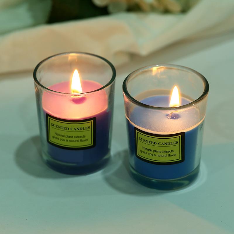 Gift Box Aromatherapy Candles Without Removing Odors Indoor Candles Aromatherapy Glass Romantic Fragrance Candles