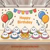 Party Backdrop Happy Birthday Birthday Photo Booth Background Front Door Decor